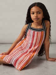 Reiss Amira Cotton Striped Knit Dress - Imagen 3 de 4