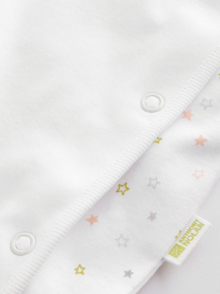 Blanco - Baby Anthony Nolan Tiny but Mighty Charity 100% Cotton Sleepsuit (0-6mths) - Imagen 7 de 7