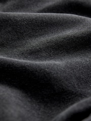 Washed Black Longline Jort Denim Shorts - Image 7 of 7