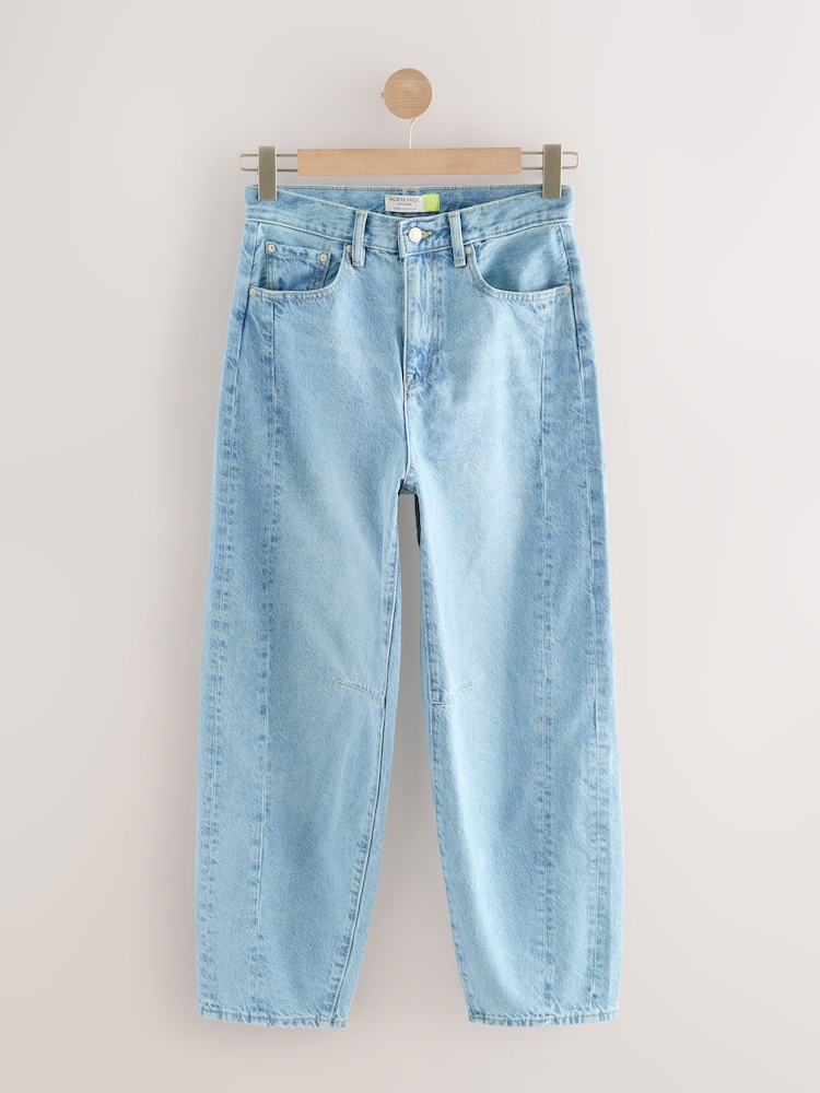 Denim, Mittelblau - Horseshoe Barrel Jeans - Bild 1 von 2