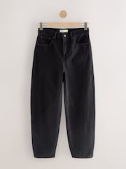 Black Horseshoe Barrel Jeans - Image 6 of 8