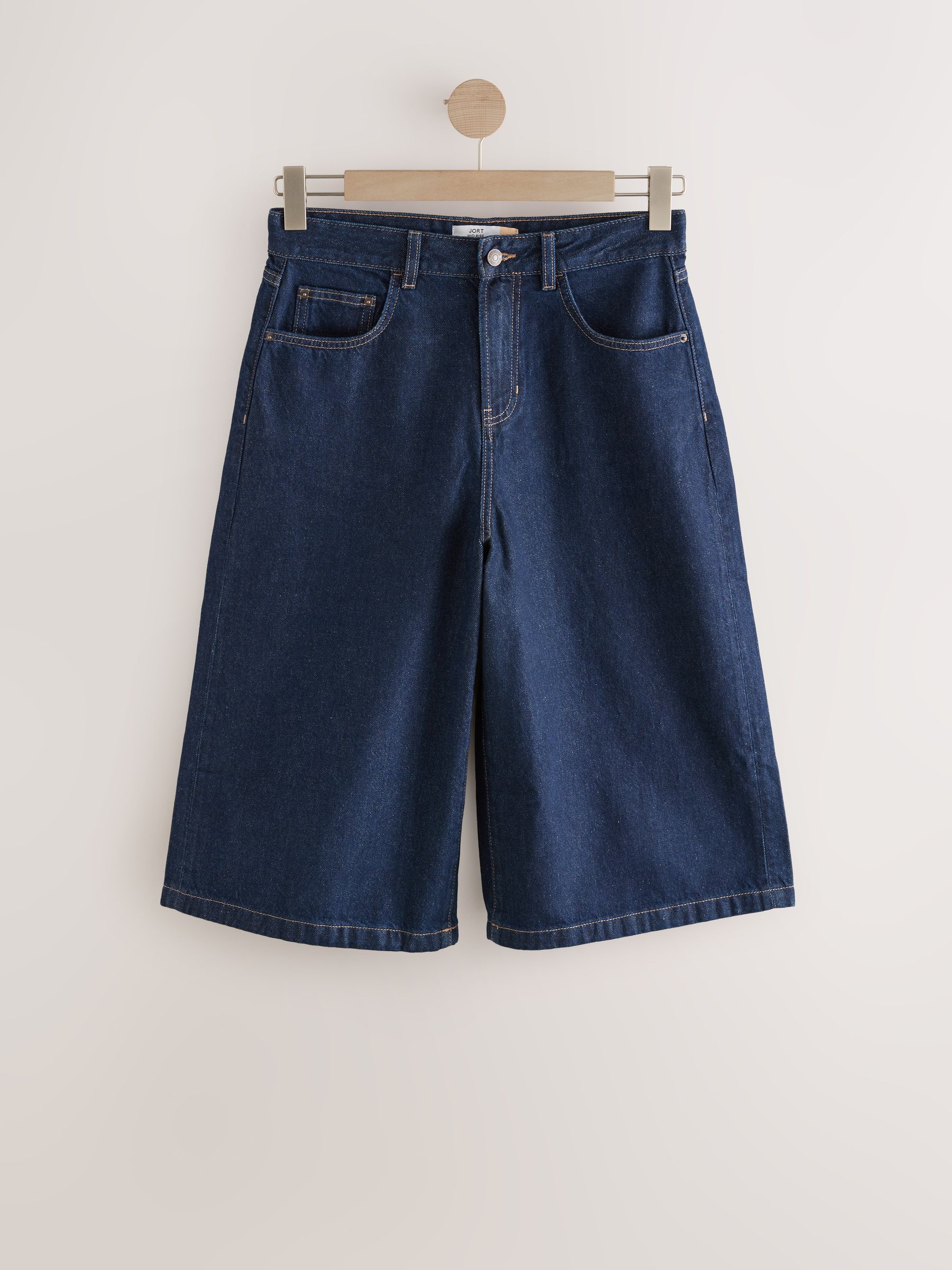 Buy Denim Dark Rinse Longline Jort Denim Shorts from the Next UK