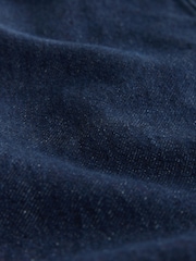 Denim Dark Rinse Longline Jort Denim Shorts - Image 7 of 7
