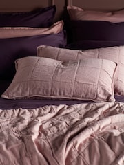 Secret Linen Store Finn 100% Cotton Quilted Cushion Cover - Изображение 1 из 4