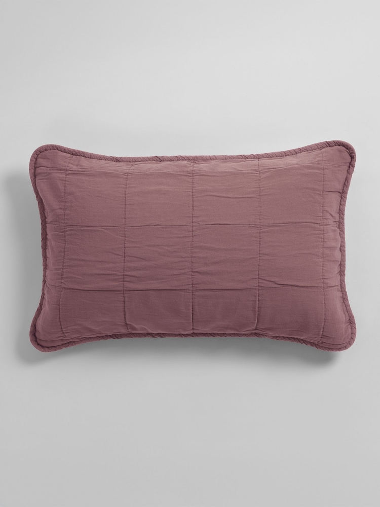 Secret Linen Store Finn 100% Cotton Quilted Cushion Cover - Изображение 4 из 4