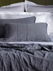 Secret Linen Store Finn 100% Cotton Quilted Cushion Cover - Изображение 1 из 4