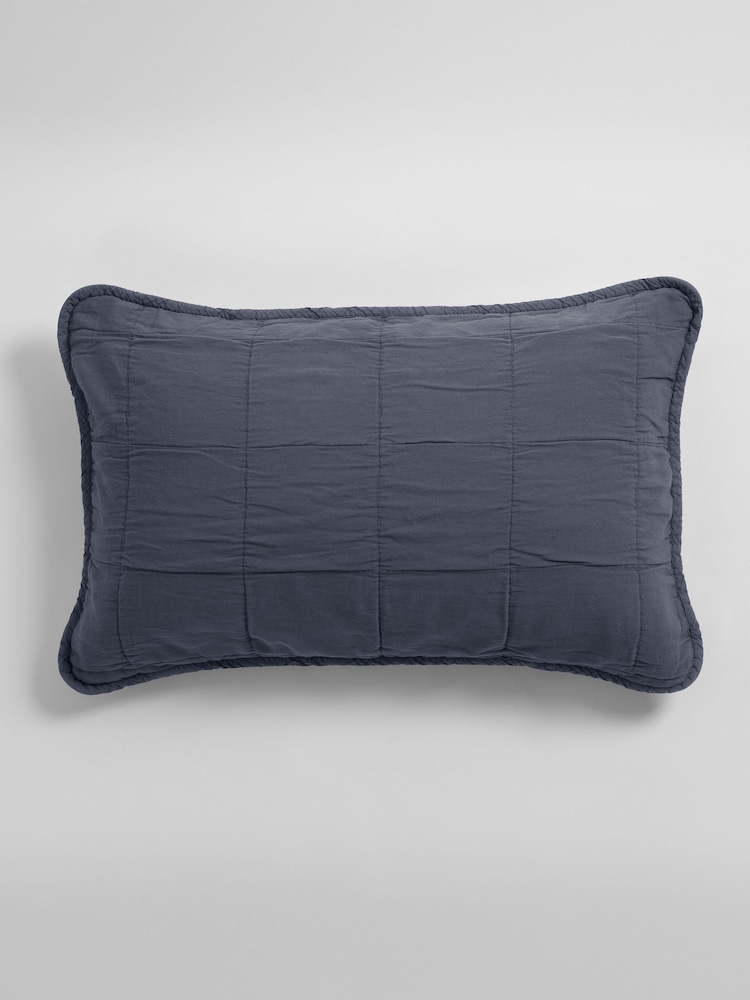 Secret Linen Store Finn 100% Cotton Quilted Cushion Cover - Изображение 4 из 4