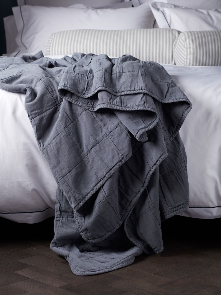 Стеганое покрывало из % хлопка Secret Linen Store Finn 100 - Image 1 of 4