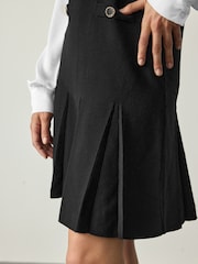 Black Pinafore Layered Knitted Dress - Image 4 of 7
