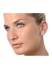 The Diamond Store 9K White Gold Aquamarine 1.90ct And Diamond Earrings - Image 4 of 6