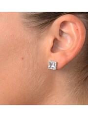 The Diamond Store 9K White Gold Aquamarine 1.90ct And Diamond Earrings - Image 5 of 6