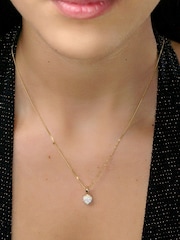 The Diamond Store 9K Yellow Gold 0.25ct H/Si Lab Diamond Heart Pendant Necklace - Image 3 of 6
