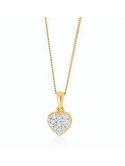 The Diamond Store 9K Yellow Gold 0.25ct H/Si Lab Diamond Heart Pendant Necklace - Image 5 of 6
