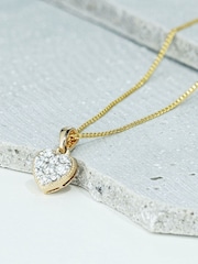 The Diamond Store 9K Yellow Gold 0.25ct H/Si Lab Diamond Heart Pendant Necklace - Image 6 of 6