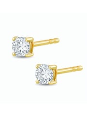The Diamond Store 9K Gold 0.20ct H/Si Quality Lab Diamond Stud Earrings - Image 3 of 5