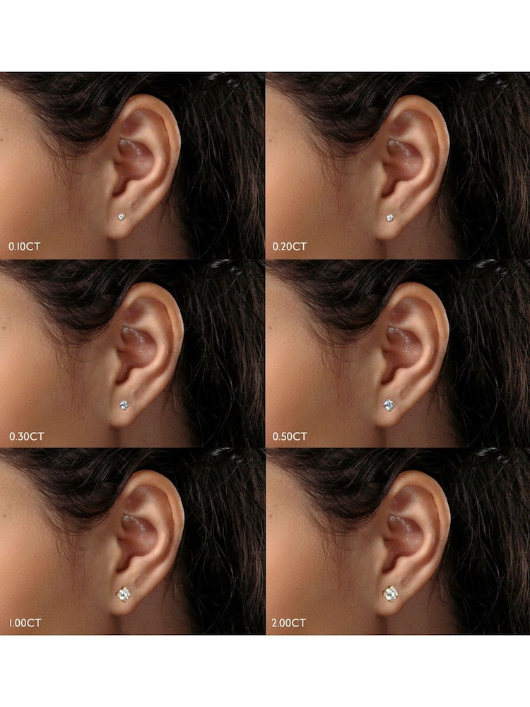 The Diamond Store 9K Gold 0.20ct H/Si Quality Lab Diamond Stud Earrings - Image 5 of 5 The Diamond Store 9K Gold 0.20ct H/Si Quality Lab Diamond Stud Earrings - Image 5 of 5