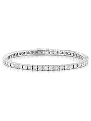 The Diamond Store White 1.00ct Set Tennis Bracelet - Image 1 of 5