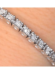 The Diamond Store White 0.57ct Set Tennis Bracelet - Image 4 of 5