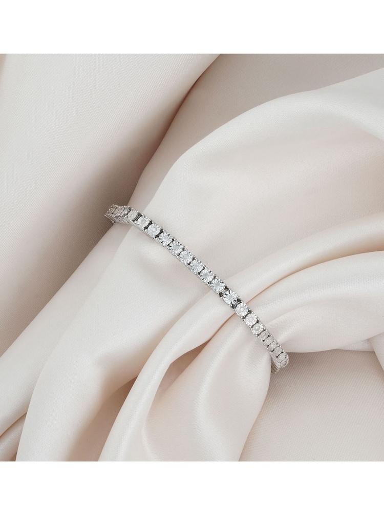 The Diamond Store White 0.57ct Set Tennis Bracelet - Image 5 of 5