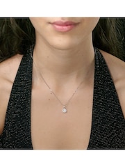 The Diamond Store 9K Gold 0.25ct H/Si Lab Diamond Halo Pendant Necklace - Image 3 of 6