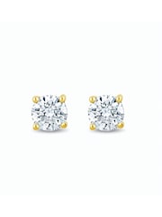 The Diamond Store White Lab Diamond Stud Earrings 0.10ct H/Si Quality in 9K Gold - 2.4mm - Image 1 of 6