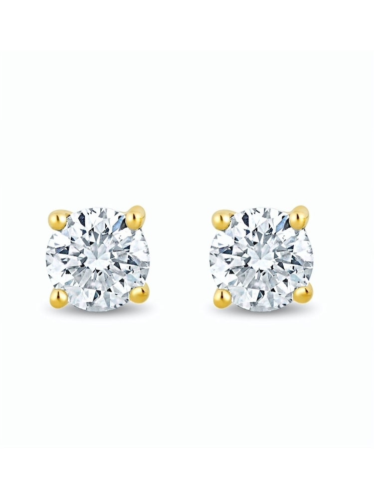 The Diamond Store Yellow Gold 0.30ct H/Si Quality Lab Diamond Stud Earrings - Image 1 of 6