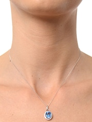 The Diamond Store 9K White Gold And Diamond Pendant Necklace - Image 3 of 3