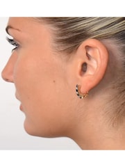 The Diamond Store Blue Sapphire 1.45CT and Diamond 9K Earrings - Image 4 of 5