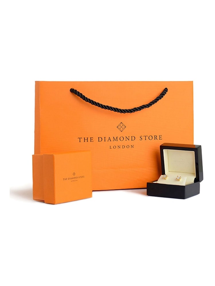 The Diamond Store Blue Sapphire 1.45CT and Diamond 9K Earrings - Image 5 of 5