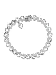 The Diamond Store White Heart Bracelet - Image 1 of 5