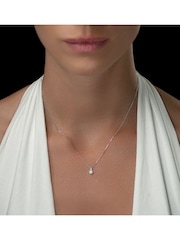 The Diamond Store 9K White Gold 0.25ct H/Si Lab Diamond Solitaire Necklace Pendant - Image 4 of 4