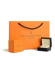 The Diamond Store 9K White 0.50ct Lab Diamond Cluster Flower Earrings Set - Image 5 of 5