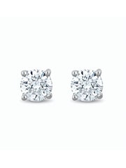 The Diamond Store Silver Tone Lab Diamond Stud Earrings 0.15ct H/Si Quality in 925 - Image 1 of 6