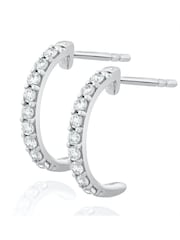 The Diamond Store White Comfort Huggy Lab Diamond Earrings 0.25ct H/Si - Image 1 of 5