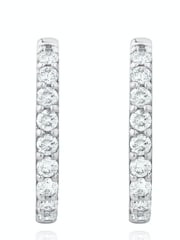 The Diamond Store White Comfort Huggy Lab Diamond Earrings 0.25ct H/Si - Image 3 of 5
