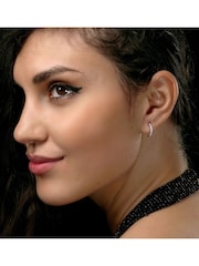 The Diamond Store White Comfort Huggy Lab Diamond Earrings 0.25ct H/Si - Image 4 of 5