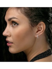 The Diamond Store 9K Yellow Gold 0.50ct H/Si Lab Diamond Comfort Huggie Earrings - Image 5 of 5