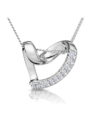 The Diamond Store White Heart Pendant Necklace 0.10ct Diamond - Image 1 of 4
