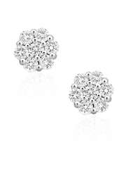 The Diamond Store 9K White Gold 0.50ct H/SI Quality Lab Diamond Cluster Earrings - Image 1 of 5
