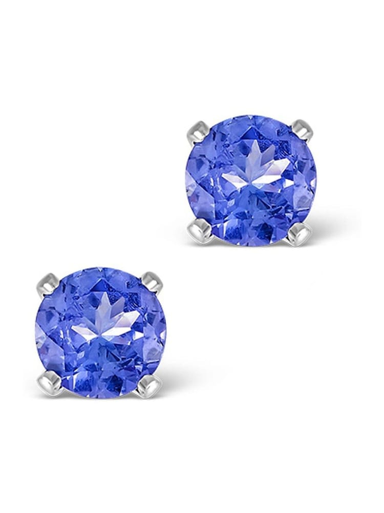 The Diamond Store White Tanzanite 1.00CT High Quality AA 925 Silver Earrings - Image 1 of 6