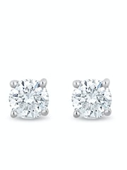 The Diamond Store White Lab Diamond Stud Earrings 0.10ct H/Si Quality 2.4mm - Image 1 of 5