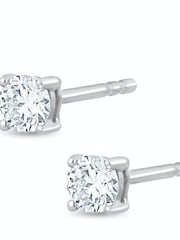 The Diamond Store White Lab Diamond Stud Earrings 0.10ct H/Si Quality 2.4mm - Image 3 of 5