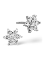 The Diamond Store 9K White Gold 0.30ct Star Cluster Earrings - Image 2 of 4