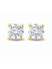 The Diamond Store 9K Yellow Gold 0.50ct H/Si Quality Lab Diamond Stud Earrings - 4.2mm - Image 1 of 6