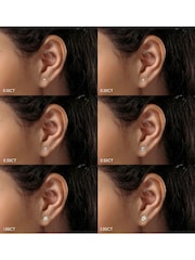 The Diamond Store 9K Yellow Gold 0.50ct H/Si Quality Lab Diamond Stud Earrings - 4.2mm - Image 5 of 6