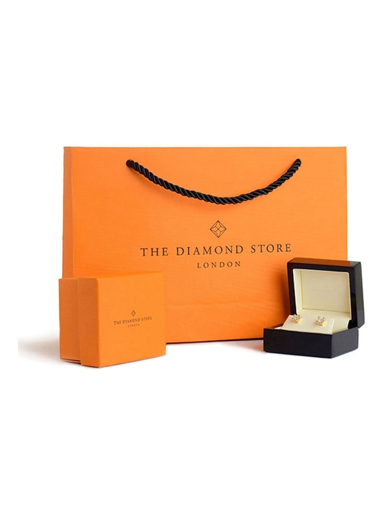 The Diamond Store 9K Yellow Gold 0.50ct H/Si Quality Lab Diamond Stud Earrings - 4.2mm - Image 6 of 6