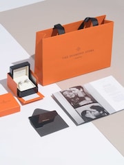 The Diamond Store Blue Aquamarine 0.80CT And Diamond 9K Earrings - Image 4 of 4