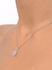 The Diamond Store 9K White Pendant Necklace With 0.25ct Diamonds - Image 4 of 4