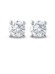 The Diamond Store 9K White Gold 0.50ct H/Si Quality Lab Diamond Stud Earrings - 4.2mm - Image 1 of 5