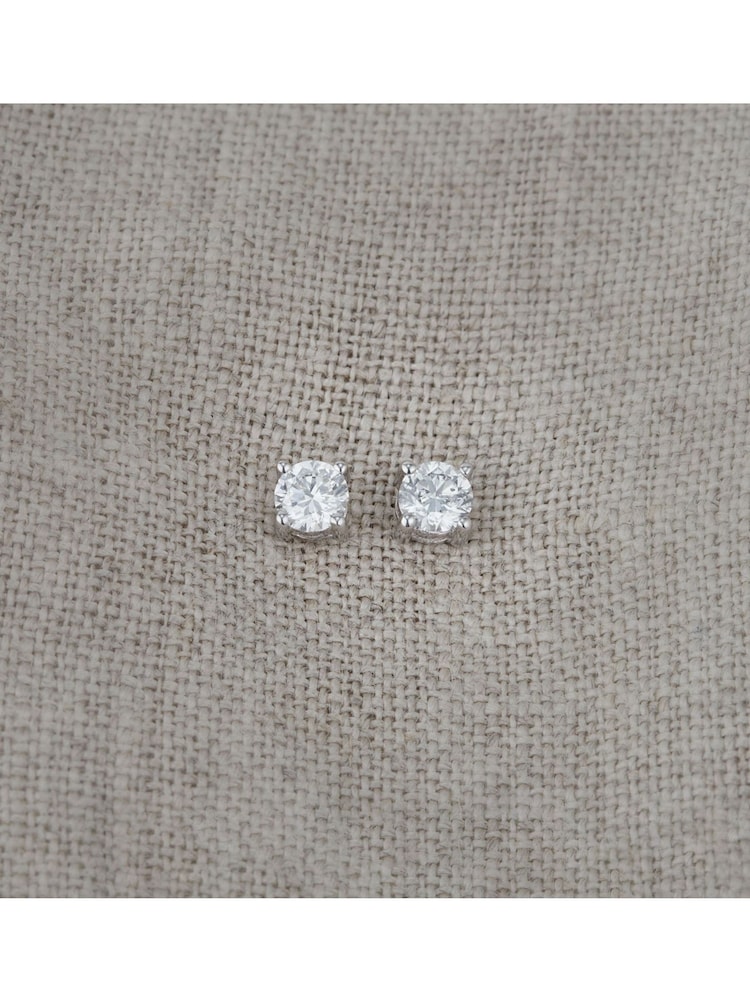 The Diamond Store 9K White Gold 0.50ct H/Si Quality Lab Diamond Stud Earrings - 4.2mm - Image 2 of 5